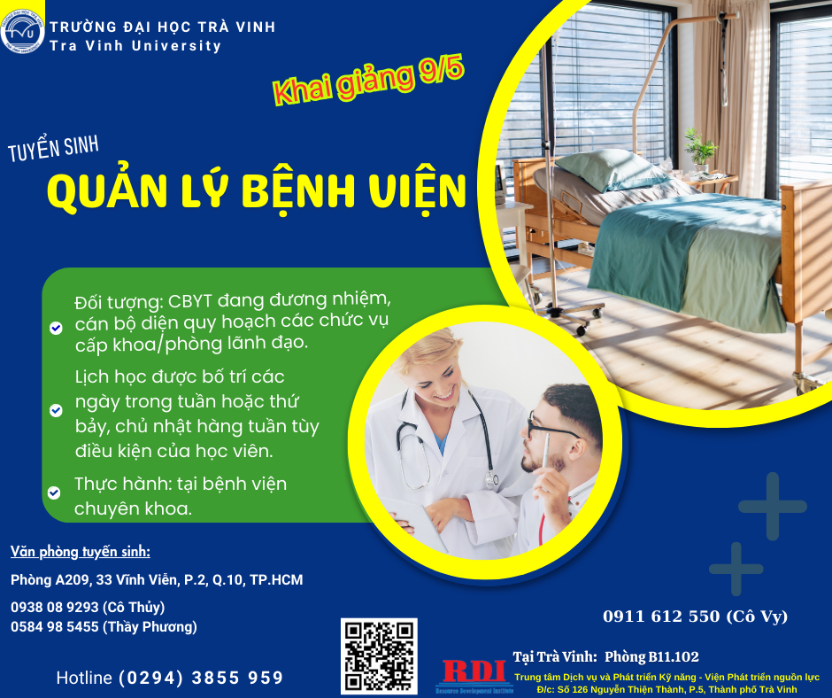 Tuyển sinh  lớp Quản lý bệnh viện