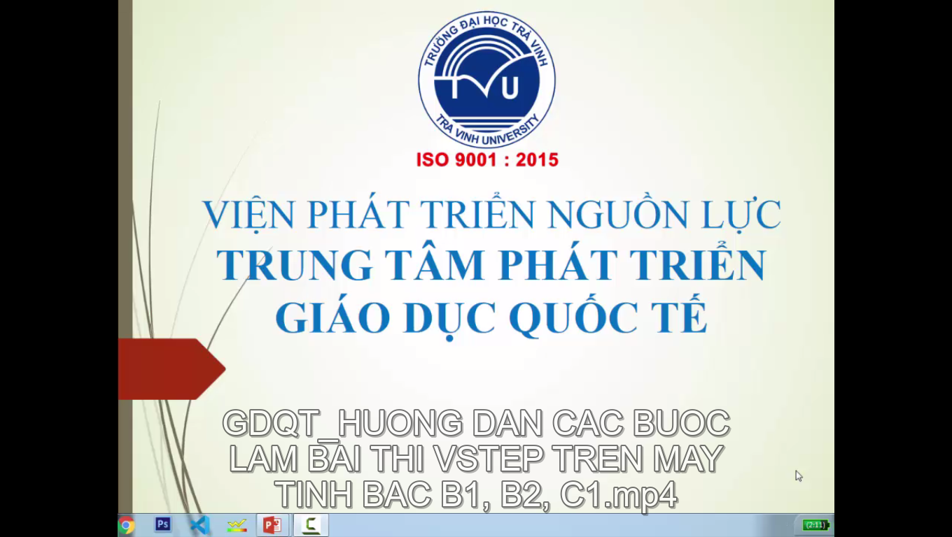 Hướng dẫn các bước làm bài thi Vstep trên máy tính bậc B1, B2, C1