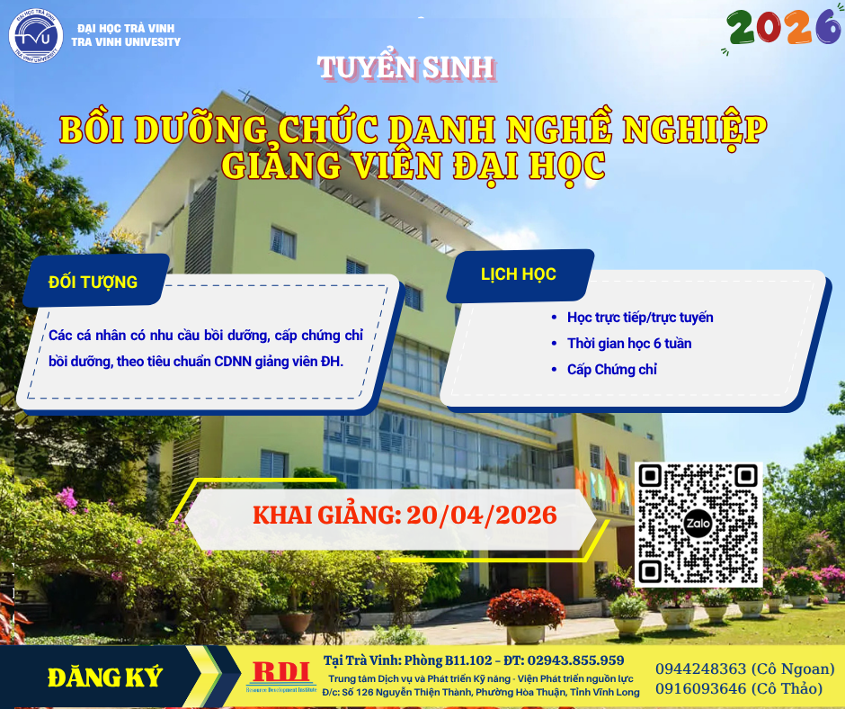 TUYỂN SINH RDI – TVU